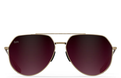 Tangle Free Aviator Hex - Cherry Fade Polarized