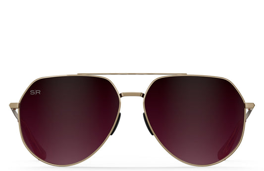 Tangle Free Aviator Hex - Cherry Fade Polarized