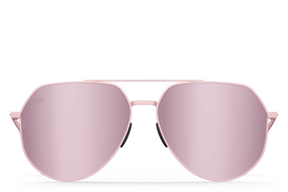 Tangle Free Aviator Hex - Rose Polarized